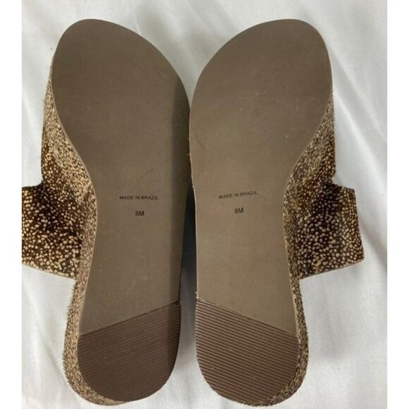 Womens Matisse Struttin Platform Cow Hair Sandals Brown Tan 8 - Picture 9 of 9